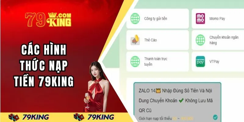 Hình thức nạp 79KING được ưa chuộng nhất 2025